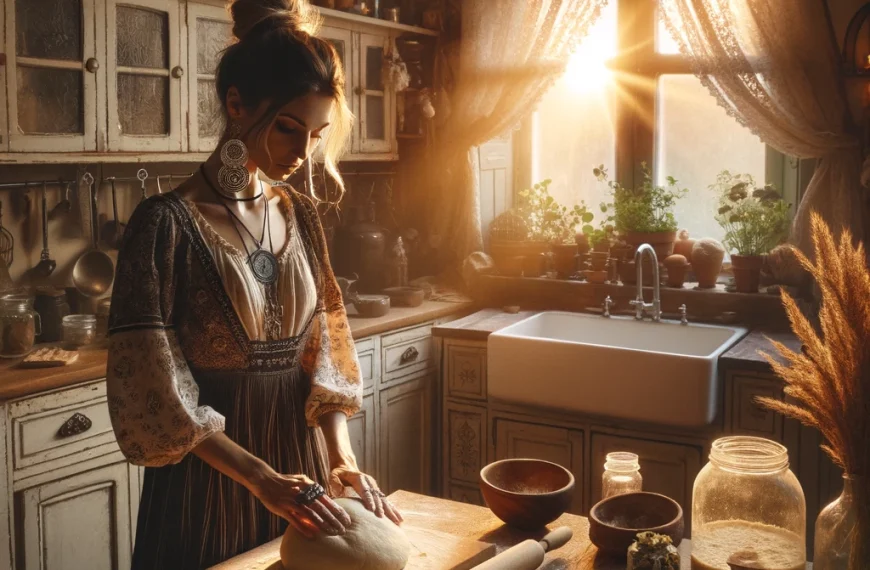 Making Sun shaped Bread